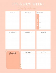 Weekly Planner| Simple Planner | To-do List| Office Planner| Minimalist Planner| Everyday Planner - Etsy Australia