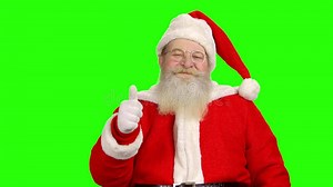 Le Père Noël Sur Le Fond Vert Banque De Vidéos - Vidéo du costume, événement: 103425142