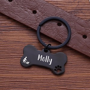 Personalized Dog ID Tag, Engraved Puppy Collar Tag, Dog Name & Phone Number Tag, Pet Gift for Dog Cat, Safty Tag, Puppy Accessory Gift Ready - Etsy UK