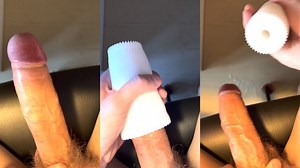 4K POV cumming four times in a row using Tenga 3D. Multiple ruined orgasms