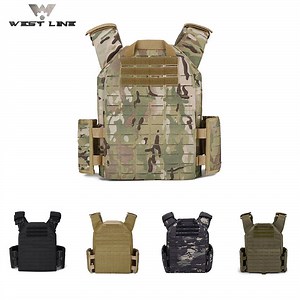 [Hot Item] Removable Padding Security Black Multicam Tactical Vest Plate Carrier
