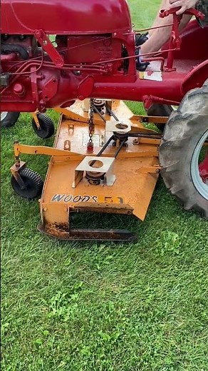 Farmall Cub with Woods rotary mower