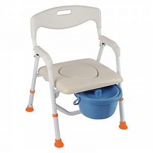 [Hot Item] Dl-6018t Medical Equipment Patient Transfer Wheel Rolling Commode Chair with Backrest