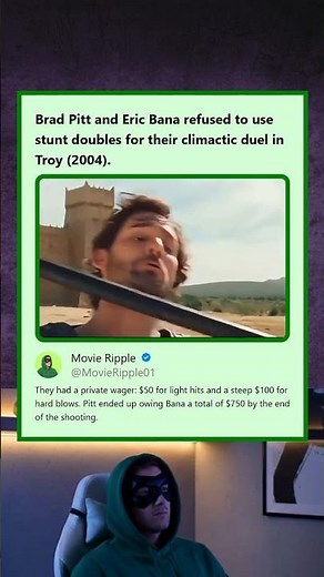 Troy 2004 Brad Pitt and Eric Bana Performed Their Own Stunts and Wagered on Hard Hits