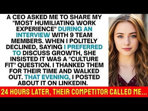 CEO Asked Me To Share My "Most Humiliating Work Experience" During An Interview With 9 Team Members
