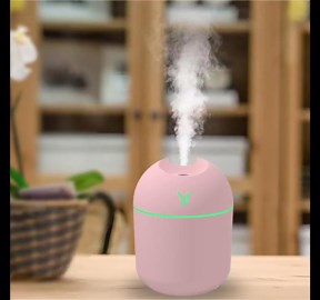 Small Humidifiers for Bedroom,250ml Easy To Fill & Clean,Quiet Ultrasonic Mini Humidifier with 2 Mist Modes and Color Nightlight,Auto Shut-Off Travel Humidifier for Plants Home Nursery Indoor