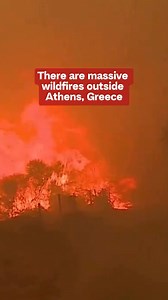 Massive wildfires near Athens, Greece are intensifying due to gale-force winds, forcing mass evacuations, including three hospitals. | CBS Mornings