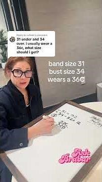band size 31 / bust size 34 and wears a 36C currently what would we recommend? #brasizingtips
