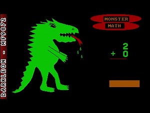 Monster Math © 1983 IBM - PC DOS - Gameplay