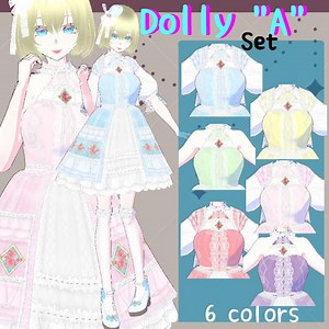Vroid Outfit Set - Dolly "a", Lolita Dress Costume (vroid Customitem) - Etsy