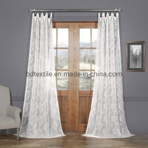 [Hot Item] 100%Polyester Sheer Curtain Tulle Sheer Voile Curtain Fabric