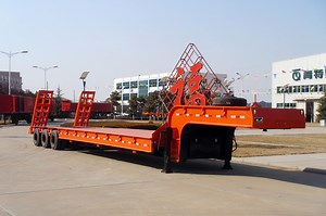 [Hot Item] Heavy Duty Extendable Gooseneck Lowbed Semi Truck Trailer