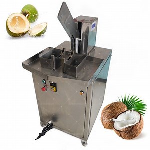 [Hot Item] Automatic Green Fresh Young Coconut Cutter Machine Automatic Coconut Squeezer Hydraulic Coconut Opener Machine