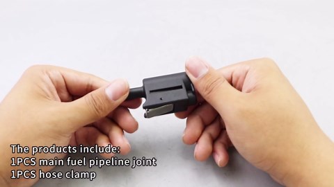 13563Q3 Female Fuel Line Connector with Hose Clamp Fit for Mercury Outboard Motor Engine End 5/16 Inch 8mm Replace 22-13563Q3 18-8076 9-38004