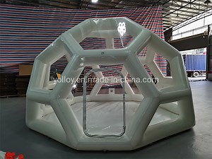 [Hot Item] Football Shaped Inflatable Garden Lawn Bubble Camping Stargazing Tent