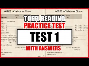 TOEFL Reading Practice Test With Answers 1