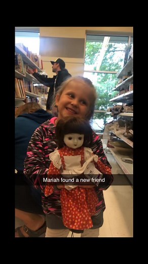 Deleting pictures off my old phone and was reminded of that time I found a haunted doll and hid it in my friends shower while she was out of town 🤣 #dollstagram #friends #prank #haunteddoll | Danita Ryall