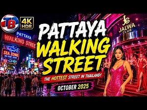 4K Walking Street Pattaya Thailand Nightlife Walking Tour