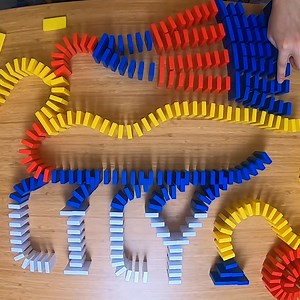1.7K views · 120 reactions | How to build dominoes for beginners! | Hevesh5 | Facebook
