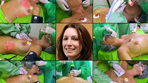 Kendra in the OR CPR, Defib, 3 lead ECG, BP, Ambu, ET Tube, Defib | Clips4sale