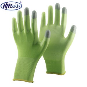 [Hot Item] Nmsafety 18 Gauge Super Thin Touch Screen PU Safety Assembly Gloves