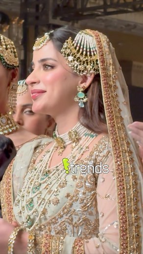 Beautiful Saboor Aly for Harris Shakeel at Pantene HUM Bridal Couture Week in Lahore. #PHBCW #PanteneHUMBridalCouture #HUMBridalCoutureWeek #HBCW | E Trends
