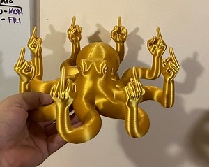 Fucktopus- Octopus Flipping the Bird - Wermer Creations Fucktopus, Tentacles Give the Finger! Rude Gesture Cephalopod - Etsy