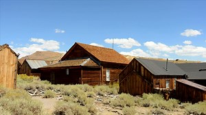 Time lapse landscape of a western town  - Free Stock Video