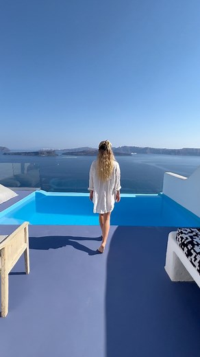 Summer vacation getaway. Astarte suite with private infinity Pool. #santorini #astartesuites | Astarte Suites