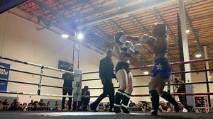 Audrey Winters kept the pressure throughout the fight to secure the...