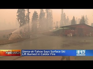 Fire Damages Ski Lift And Garage At Sierra-at-Tahoe Resort