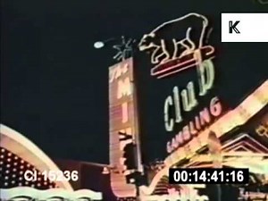 Las Vegas Strip, 1960s, neon lights, casinos