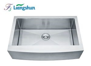 [Hot Item] Undermount Sink Single Bowl Apron Basin Kitchen 201/304 Stainless Steel Farmhouse Sink