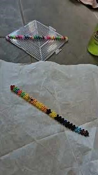 DIY Perler bead bracelets