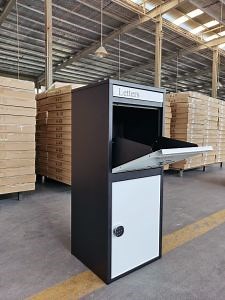 [Hot Item] Home Outdoor Package Metal Parcel Delivery Box Dropbox with Code Lock