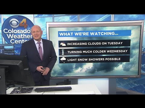 Sharply Colder By Wednesday With Light Snow Showers