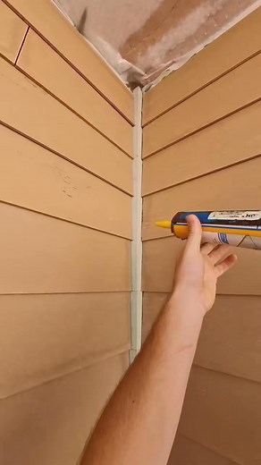 Caulking #construction #asmr #siding #caulking #satisfying #reel | Benjamin Gardiner