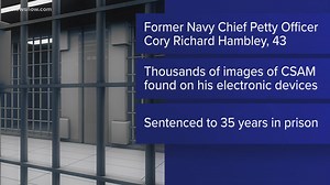 Former Navy chief petty officer sentenced for child sexual abuse material