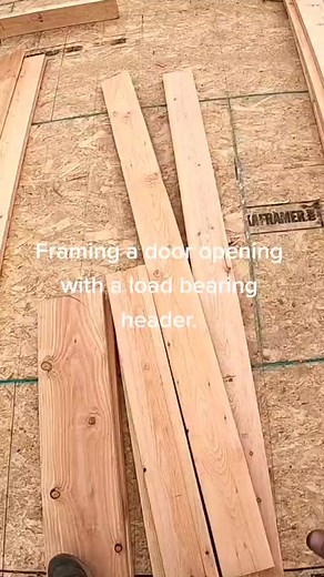 Door opening with a load bearing header! #construction #Ilovetools #framerlife #Metabo #martineztools | vickeryframer