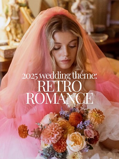Ready to say ‘I do’ in a groovy way? Go for retro romance! 🪩 This #2025weddingtheme is bold, colorful, and lets couples celebrate their love in a funky and unforgettable way. #weddingtheme #weddingideas #weddinginspo #retrowedding #vintagewedding #motelwedding #70swedding #colorfulwedding #boldwedding