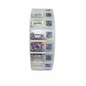 [Hot Item] Custom Qr Code Hologram Laser Sticker on Rolls
