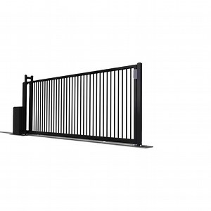 [Hot Item] Telescopic Folding Fence Gate Composite Driveway Front Sliding Gate Door Industrial Cantilever Sliding Gate