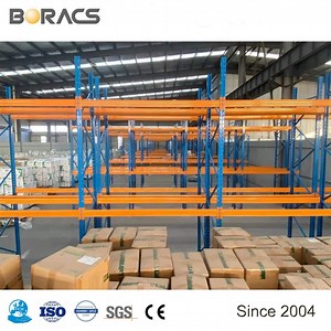 [Hot Item] Cold-Rolled Steel Warehouse Storage Pallet Racks with Wire Mesh Decking