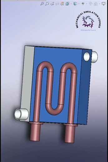 Shell and tube heat exchanger #solidworkstutorial #heat#hvac #thermodynamics#thermalanalysis#design