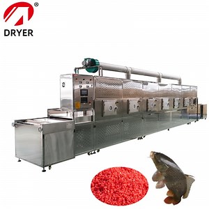 [Hot Item] Pet Food Processing Machinery Microwave Drying Machine Belt Dryer for Fish Feed