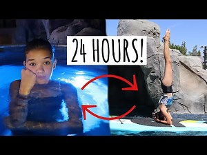 I spent 24 HOURS in the POOL!