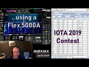 Using Flex 5000A with Power SDR for IOTA 2019 contest. Amateur Ham Radio