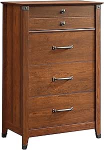 Sauder Carson Forge 4-Drawer Chest, Washington Cherry finish