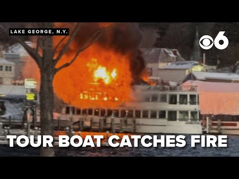 Adirondac tour boat catches fire on Lake George, officials yet to release details