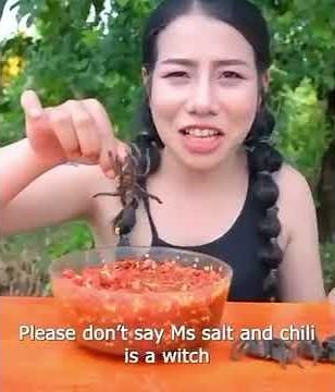 A Lady Eating Alive Tarantula | Extreme Food | Eating Spider